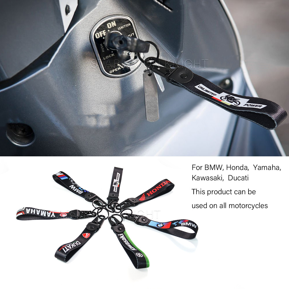 สําหรับ Honda BMW Yamaha Kawasaki Ducati รถจักรยานยนต์ทั้งหมด พวงกุญแจ พวงกุญแจ เชือกเส้นเล็ก