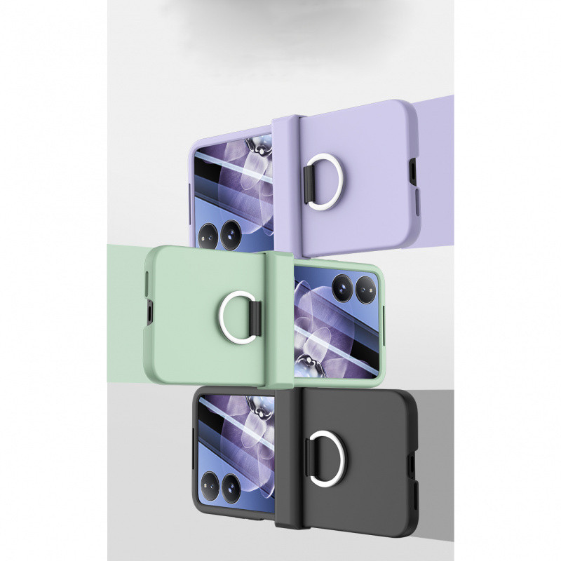 สําหรับ Xiaomi Mix Flip, Mix Flip 2, เคสโทรศัพท์หน้าจอพับวงแหวนไวต่อผิวใหม่, ฝาครอบป้องกันป้องกันการตก PC คุณภาพสูง ราคา ถูกที่สุด ดีลบีเคเค แกลเลอรีภาพที่ 6