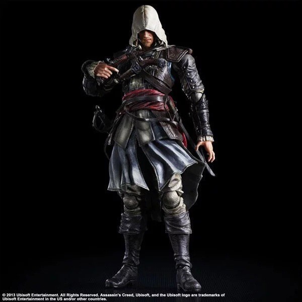 สินค้าเกม PA เปลี่ยน Assassins Creed 4 Black Flag Edward Kenway Action Figure Model Boxed Figure [จั