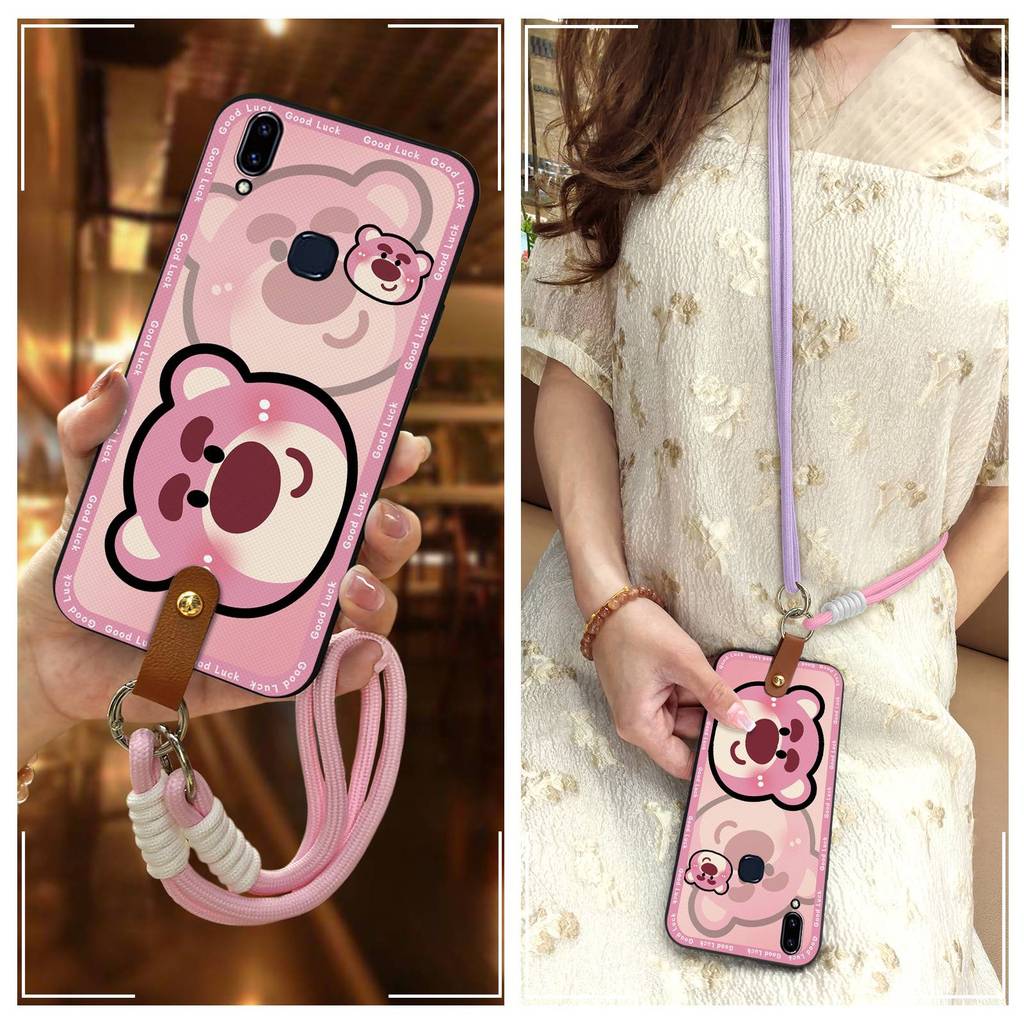 Simple VIVO V9/Y85/Y89/Z1/Z1i/Z3x/Z1 Youth Phone Case Halter Neck Soft Shell Female Digital Couple L