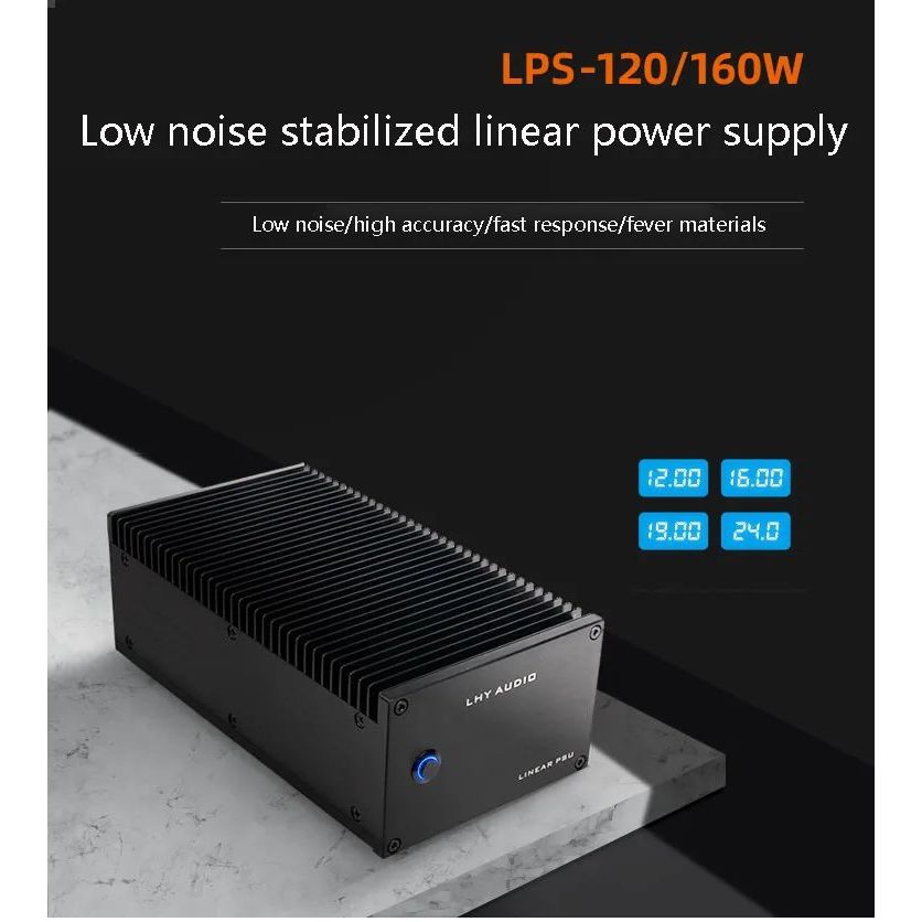 LHY AUDIO 120 W/160 W DC Linear Regulated Power Supply Audio 120VA Linear PSU DC 12 V, 15 V 19 V, 24