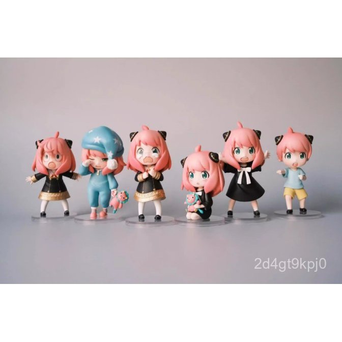 POPMART Spy Play House Anya's Daily Series ฟิกเกอร์ของเล่นสุดอินเทรนด์ กล่องสุ่มของขวัญ ของตกแต่ง