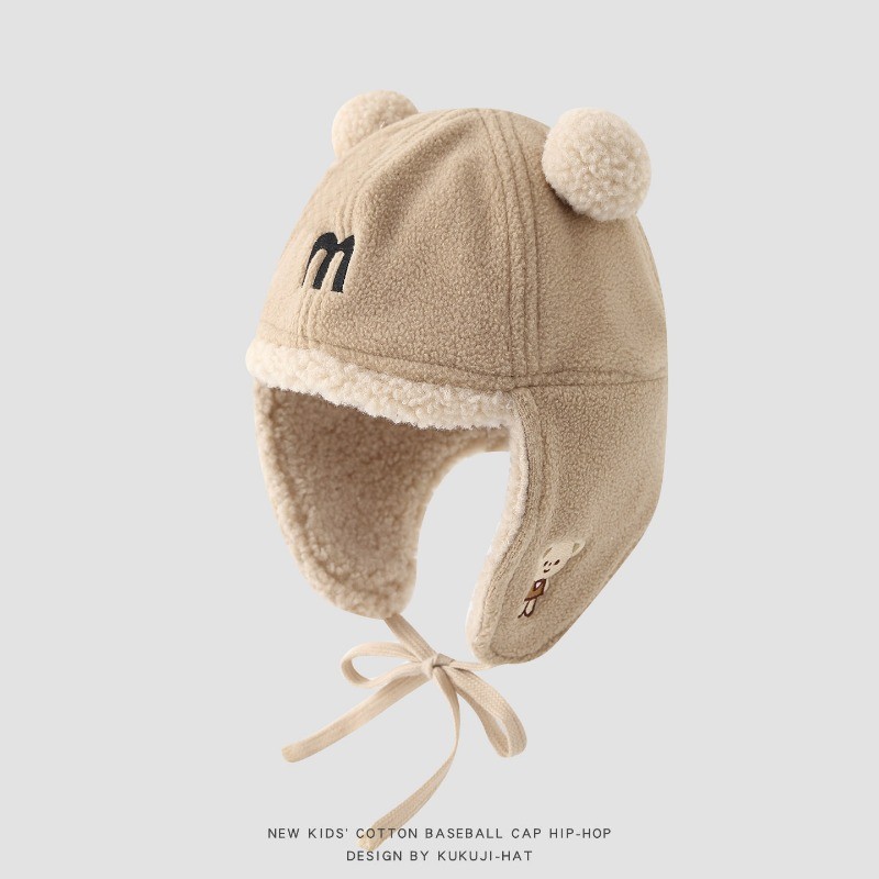 [2-6 ปี] หมวกเด็กหนานุ่มสำหรับอากาศหนาว ลายเส้นขนสัตว์ ใส่ได้หลายโอกาส ออกแบบมาเพื่อความอบอุ่นในกิจกรรมกลางแจ้ง - รูปที่ 4