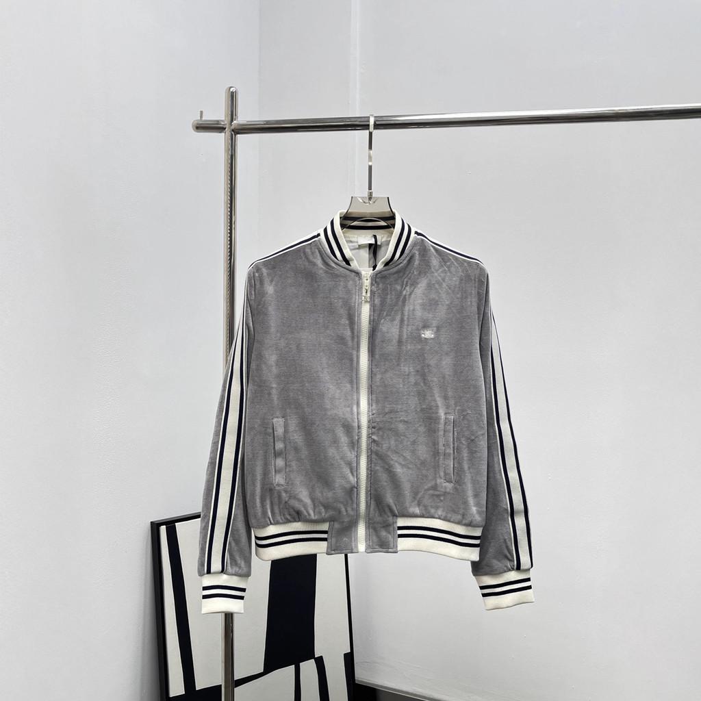 CU0D CE1V 25New Simple Fashion Stand Collar Jacket and Casual Pants Set