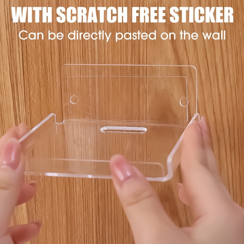 ชั้นวางกล้องมีรูสายลอด ขายึดติดผนังเป็นกาวอย่างดี สามารถถอดถาดวางออกจากแผ่นกาวได้ ใช้งานได้หลากหลาย ช่วยประหยัดพื้นที่ - รูปที่ 4