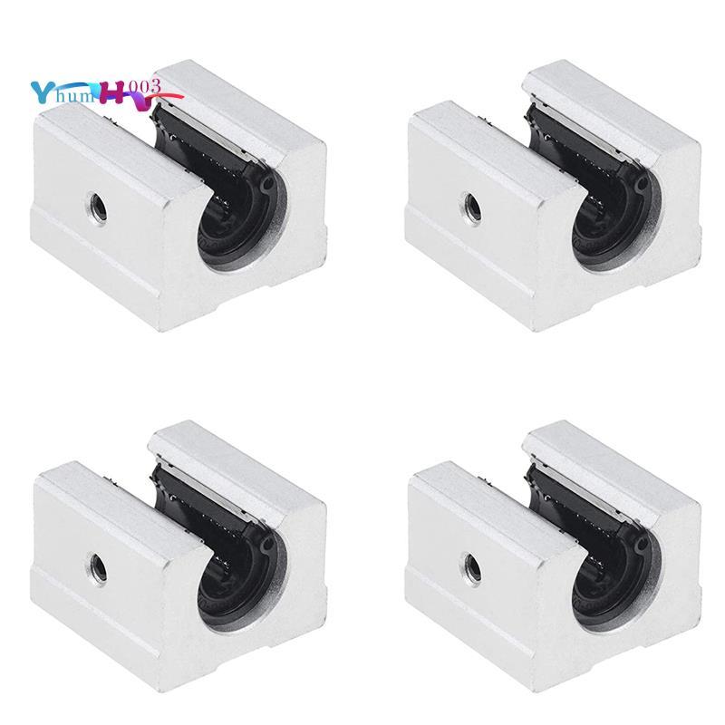 [yhumh003]4PCS SBR16UU Linear Ball Bearing Slide Block สําหรับ SBR16 Linear Rail Guide