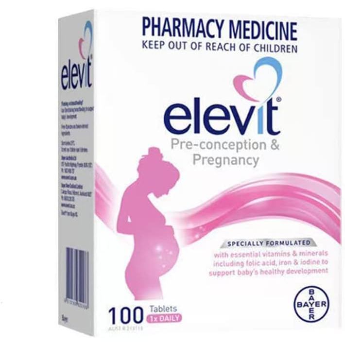 Elevit TAB พร้อมไอโอดีน 100s จัดส่งมาตรฐาน&&*&