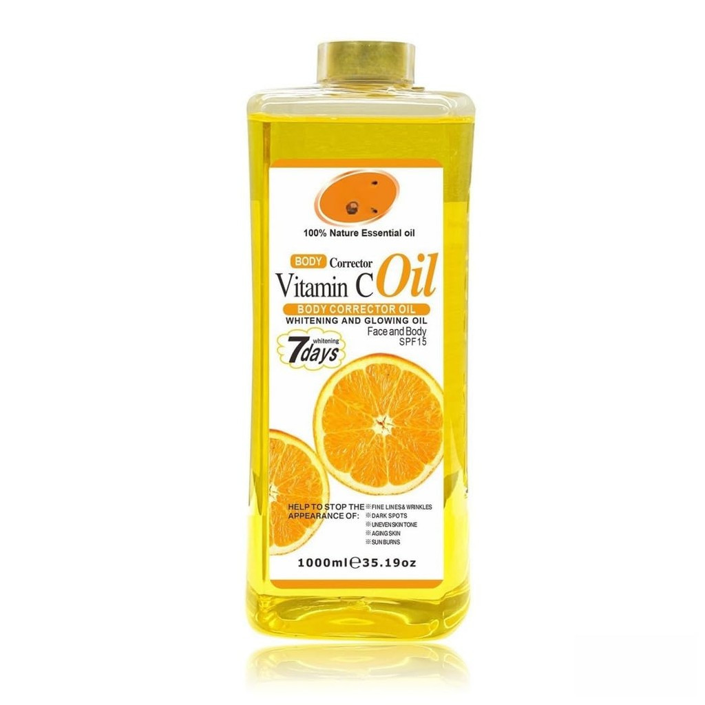 Tumeric Super Body Oil น้ํามันขมิ้น สําหรับผิวหน้าและผิวกาย, Body Corrector Oil 7days For Face & Bod