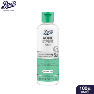 Boots Acne Expert Toner บู๊ทส์ แอคเน่ เอ็กซ์เพิร์ท โทนเนอร์ 200 มล.
