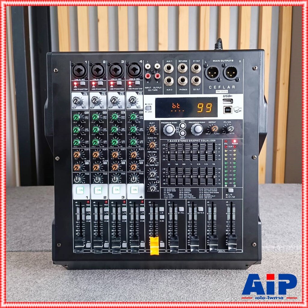 Ceflar PMX-350-2EQ POWERMIXER รุ่น PMX 350 2EQ เพาเวอร์มิกซ์เซอร์ PMX3502EQ เอไอ-ไพศาล