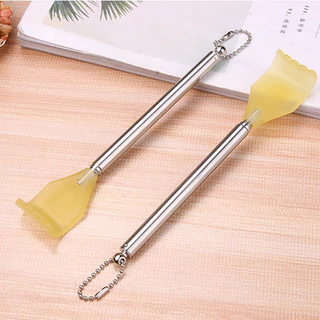 Ninashop ไม้เกาหลัง สแตนเลส แบบพกพา ยืดหดได้ แข็งแรง ทนทาน Stainless Steel Back Scratcher Telescopic