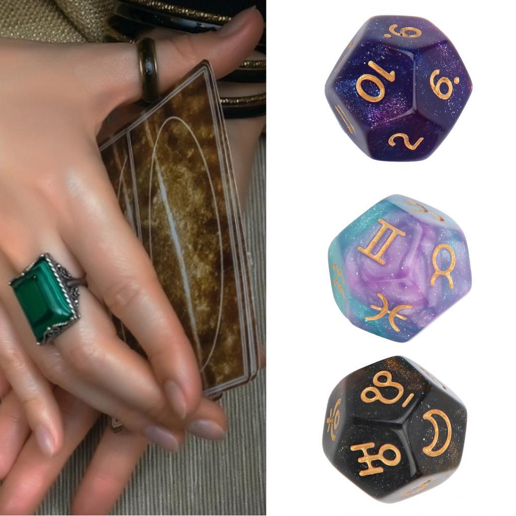 Astrology Dice Table Game มัลติฟังก์ชั่นสําหรับ Gathering Party