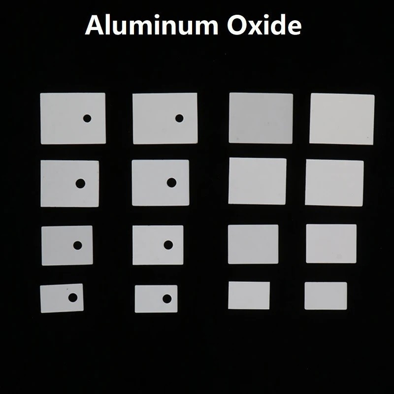 TO-3P/220/247 12/14/17/20*18/20/22/25*0.6/1mm Hole Aluminum Oxide Alumina หลุมอลูมิเนียมออกไซด์อลูมิ