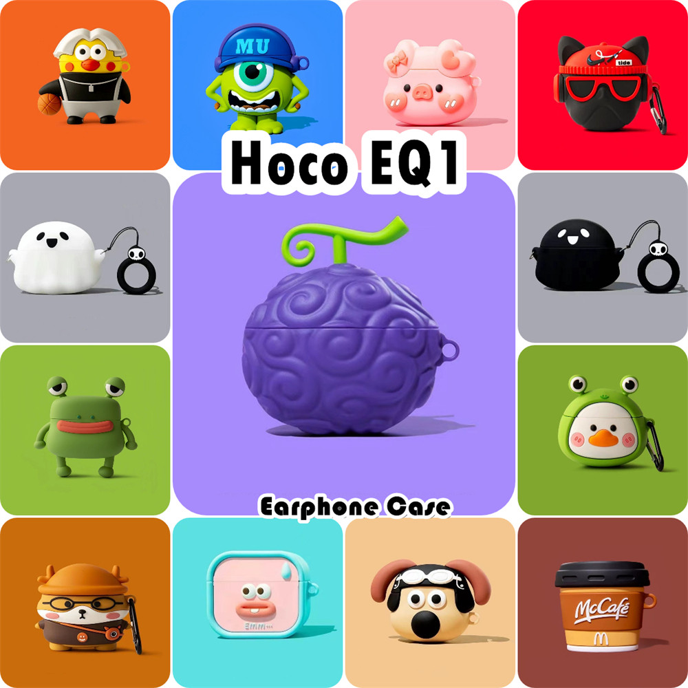 คุณภาพสูงสําหรับ Hoco EQ1 Case Casing Soft Silicone Creative Cartoon Series Headphone Case Cover NO.