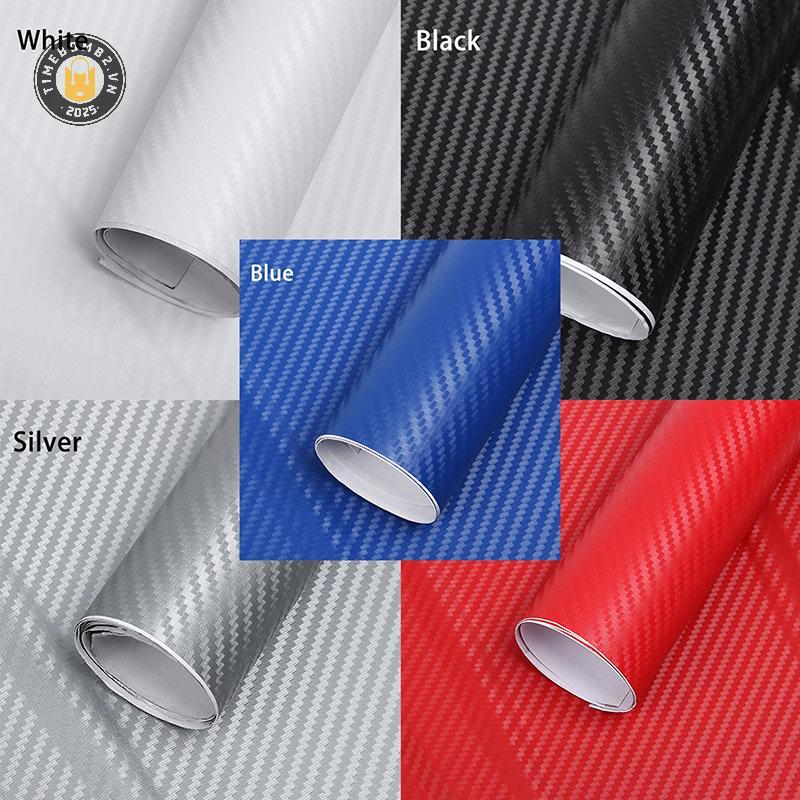 {TB & Bag} 3D Carbon Fiber Car Cover Decal Film Roll 127x30cm.