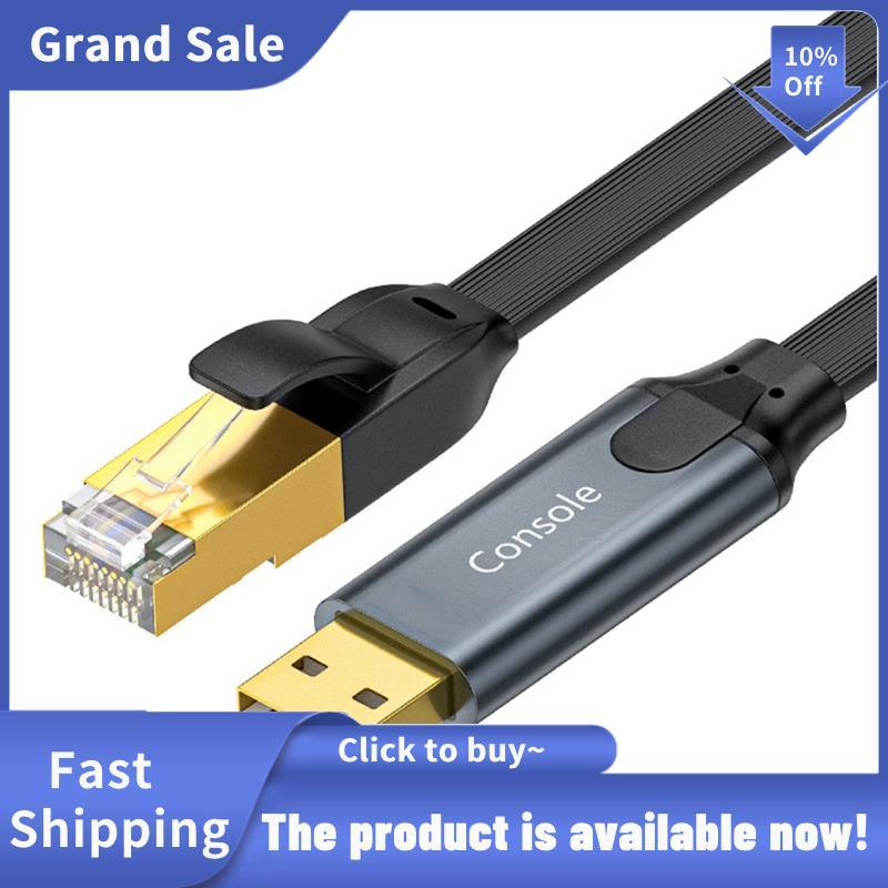 USB to RJ45 คอนโซลสาย USB to RJ45 อะแดปเตอร์สําหรับแล็ปท็อปคอมพิวเตอร์ USB RJ45 8P8C Converter คอนโซ