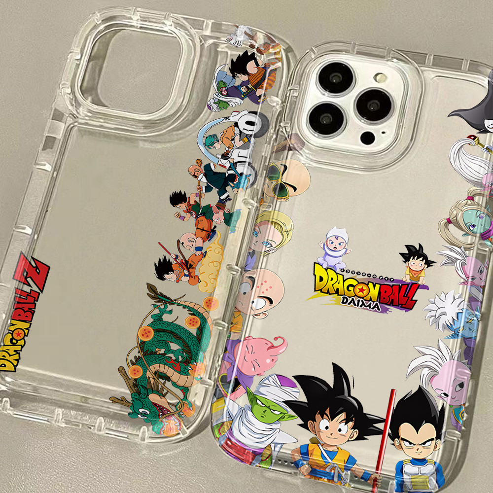 น่ารักการ์ตูนDragon Ball ZปลอกสําหรับApple iPhone 17 Air 16 15 14 13 12 Mini 11 Pro Max X XR XSMAX 8 7 PlusถุงลมนิรภัยAnti-drop Soft Clear Cover