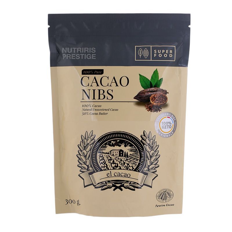 เอลคาเคาคาเคานิบส์ 300กรัม El Cacao Cacao Nibs 300g. [หมายเลขบาร์โค้ด 8859340401938]