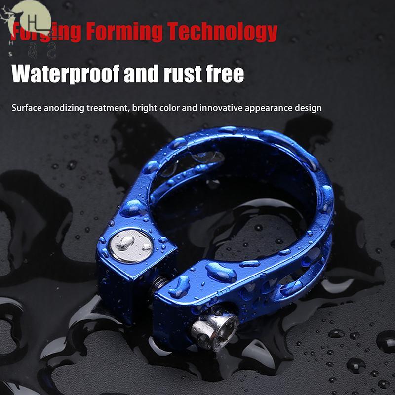 [H&S] 28.6/31.8/34.9MM อลูมิเนียมจักรยาน Seat Tube Clamp Qui Release Seat Tube Clip Road Bike Seatpost Clamp Bike Accessories {th}