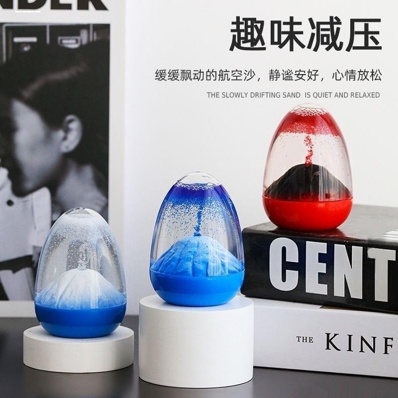 เครื่องประดับนาฬิกาทรายสร้างสรรค์ Influencer Volcanic Eruption น้ํามันหยด Influencer Timer Water Liq