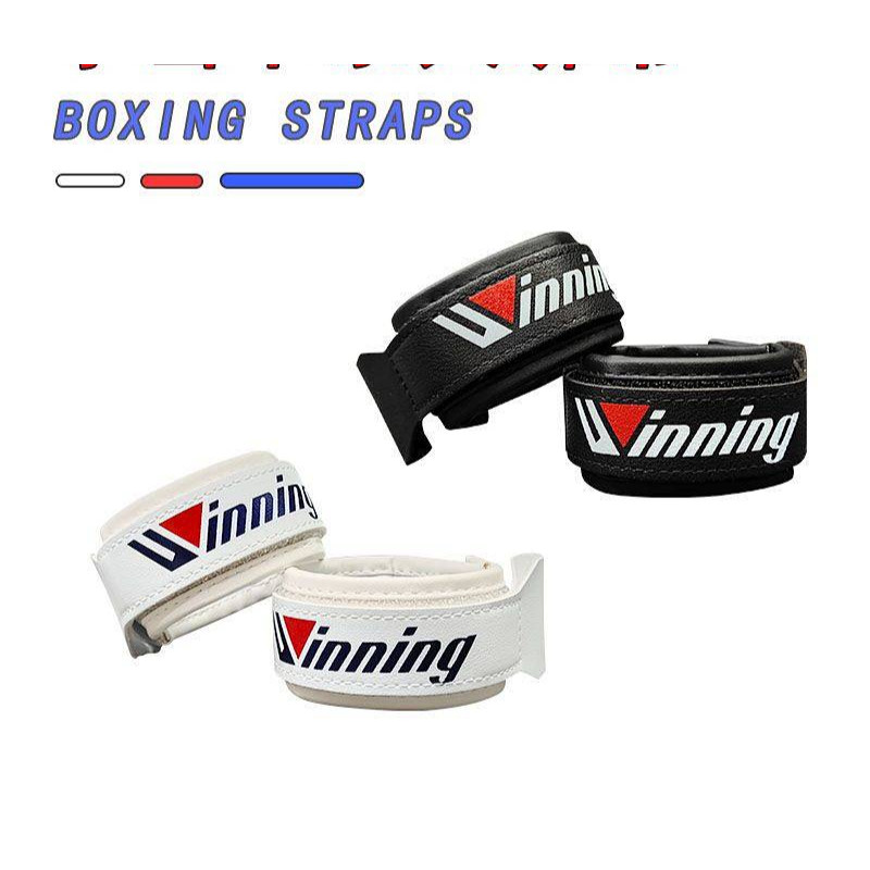 Winning Lace-up Boxing Glove Single Wear Tether Velcro Wrist Strap Holder Boxing Gloves G3AE
