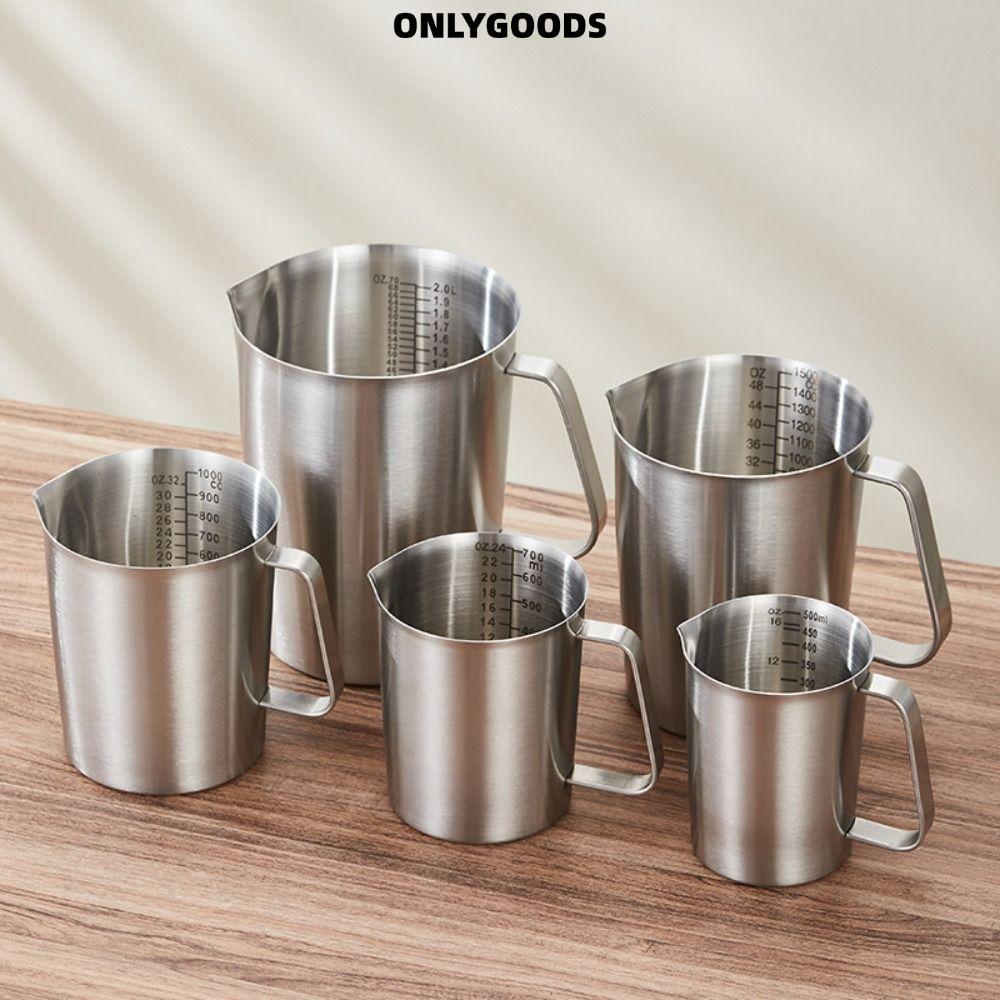 เฉพาะGOODS ถ้วยตวง, การออกแบบขนาดด้านในพร้อมฝาปิดบีกเกอร์ในห้องปฏิบัติการ, หนา 304 สแตนเลสความจุขนาด