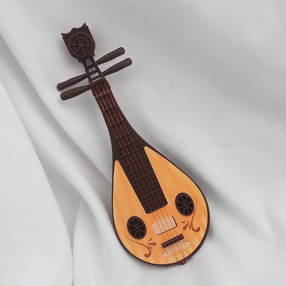 Mini Pipa Guzheng Guqin Mini เครื่องดนตรีเครื่องประดับ