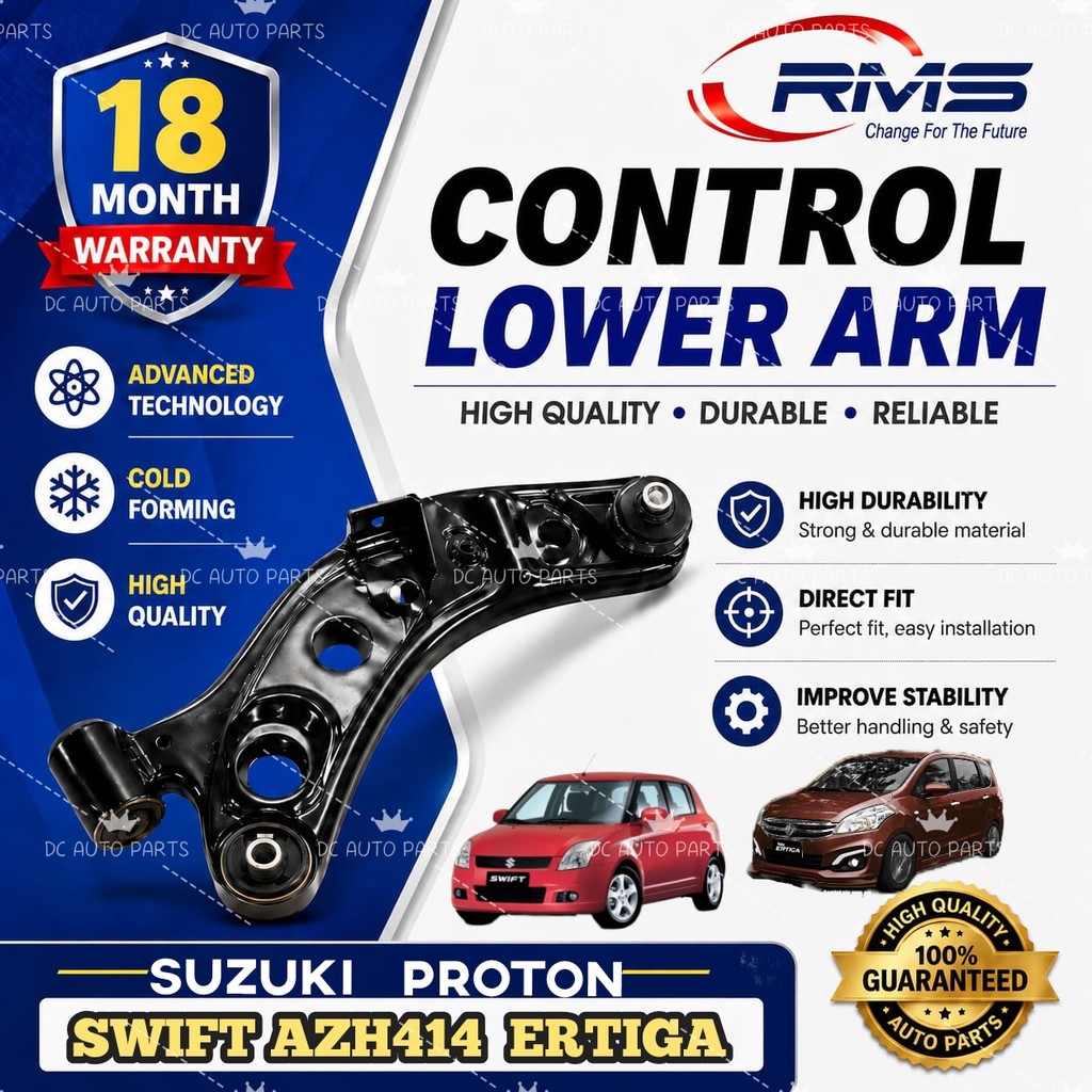 RMS CONTROL LOWER ARM FRONT SUZUKI SWIFT AZH414 FZ82 PROTON ERTIGA 1.4 2011Y> (PRICE สําหรับ 1 ชิ้น)