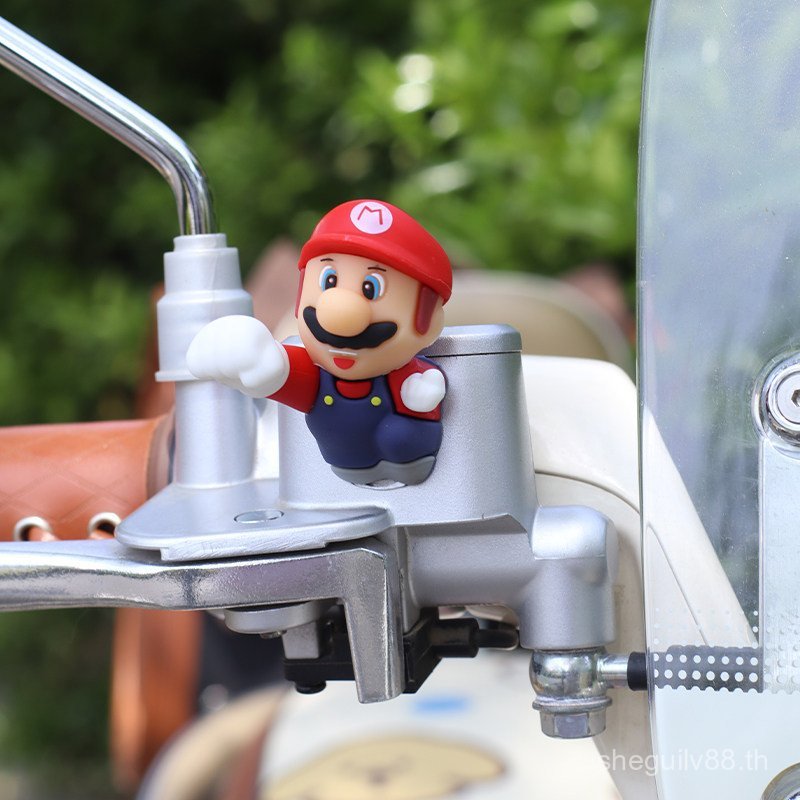 อุปกรณ์รถยนต์ไฟฟ้า Mario สติ๊กเกอร์ซิลิโคนสามมิติเหมาะสําหรับ Yadi Emma No. 9 Calf Battery Car Motor