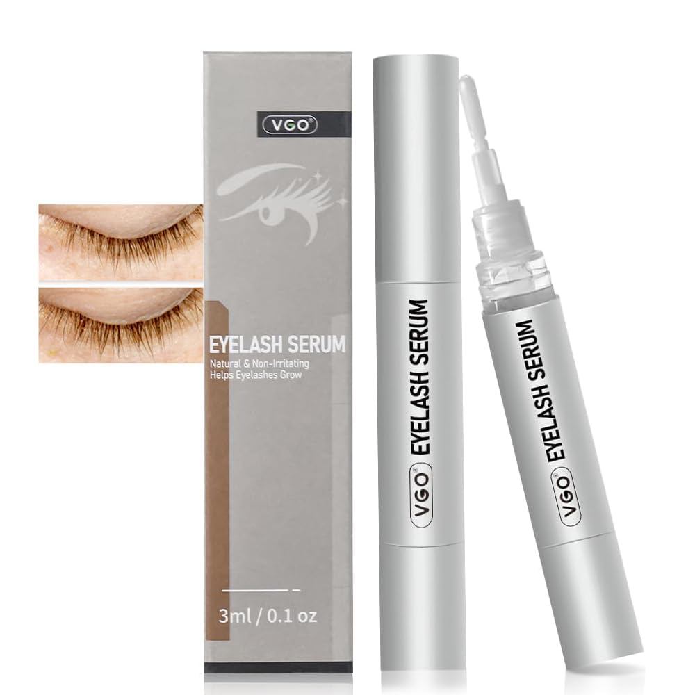 VGO Eyelash Serum - Lash Serum สําหรับการเจริญเติบโตของขนตา, ผลที่ชัดเจนสําหรับหนาขึ้น, Longer Lashe
