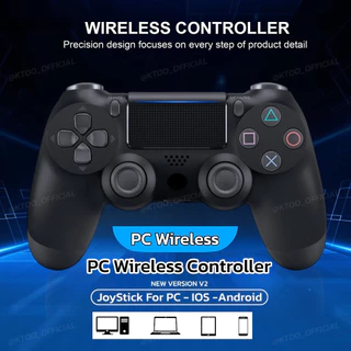 จอยเกม PC Wireless Controller ,Joystick for PC IOS Andriod [เวอร์ชั่น 2] [จอยคอมพิวเตอร์] บลูทูธไร้สาย [จอยเกม PC]