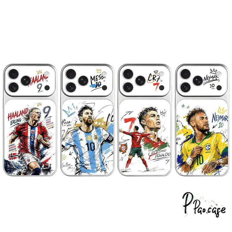 เคสเปลี่ยนหนัง ลายนักฟุตบอล สไตล์ฮิตกันกระแทก เข้ากับIPhone 17 16 14 15 12 13 11 Pro Max 16 15 14 Plus Air 16 13 Pro TPU