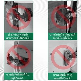 แผ่นซ่อมบานพับถ้วย แผ่นสแตนเลสซ่อมบานพับ 35mm พร้อมสกรู ใช้กับประตูตู้ ตู้เสื้อผ้า ตู้โชว์ เฟอร์นิเจอร์
