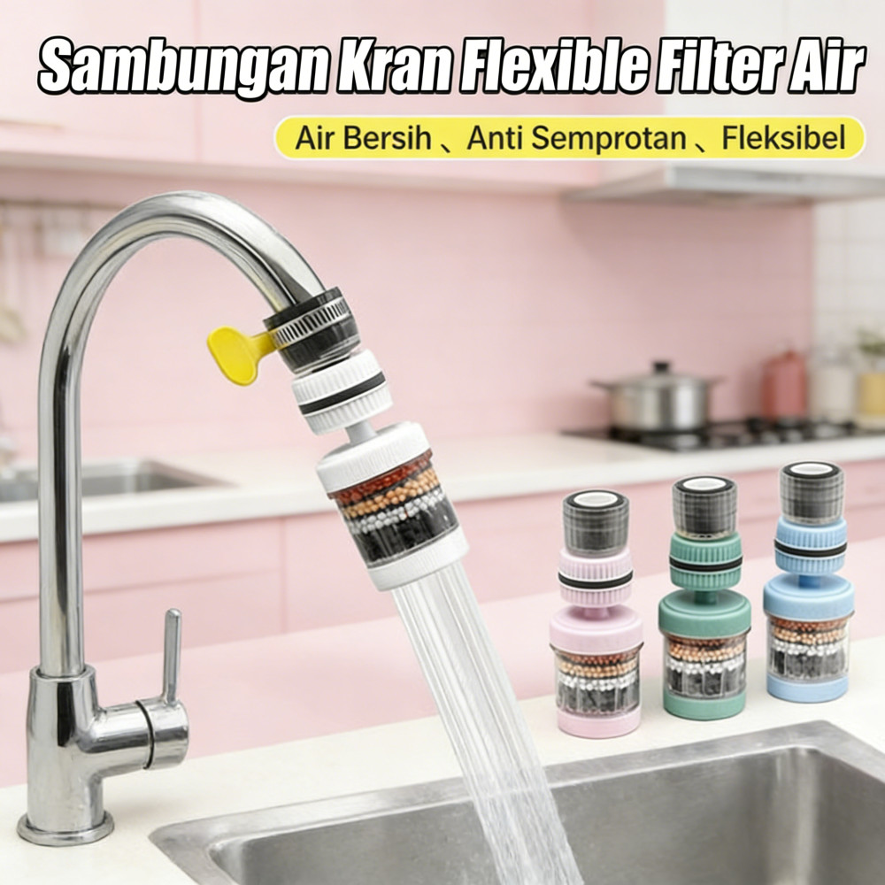 Flexi Faucet Filter Anti-Splash Shower Faucet Water Flash