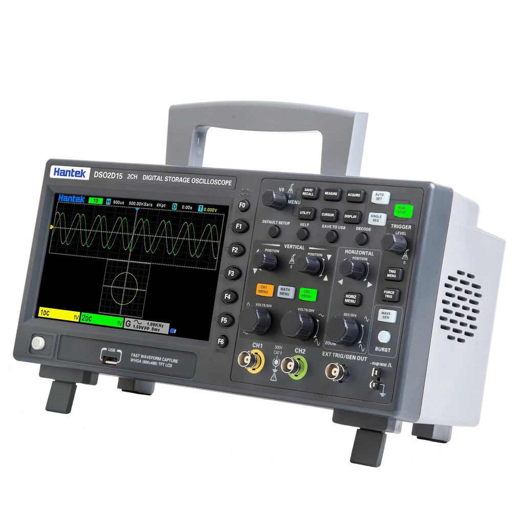 ใหม่แท้ Hantek Dso2d15 Digital Storage Oscilloscope 2 ช่อง 150mhz 1gsa/s Oscilloscope-*-*