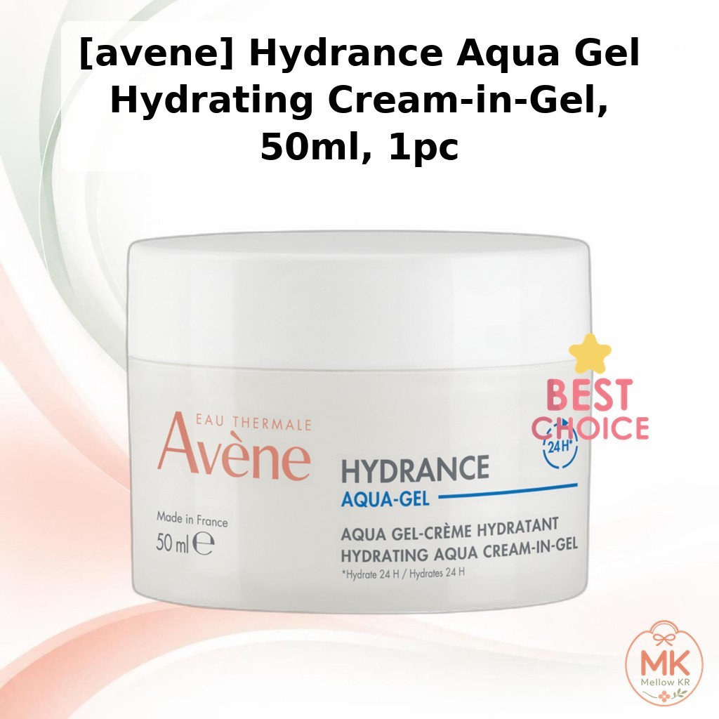 [avene] Hydrance Aqua Gel Hydrating Cream-in-Gel, 50ml, 1pc / Korean Gel Cream / Lightweight Moistur
