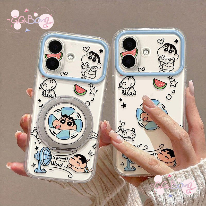 เคสใส ขาตั้งหมุน ลายชินจัง Vivo Y19S Pro Y04 Y03 Y18 Y11 Y29 Y29S Y28 Y17s Y35 Y17 Y02 Y15S Y02s Y36 V50 V60