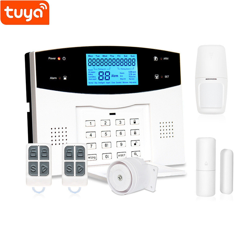 Tuya Graffiti WIFI + GSM Alarm เครือข่ายคู่สัญญาณกันขโมยโฮสต์ Graffiti wifi Alarm