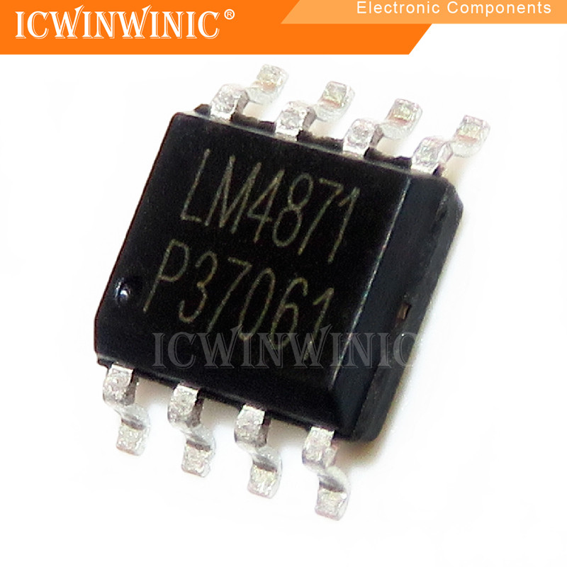 5 ชิ้น LM4871MX LM4871M LM4871 SOP-8 ส่วนประกอบอิเล็กทรอนิกส์