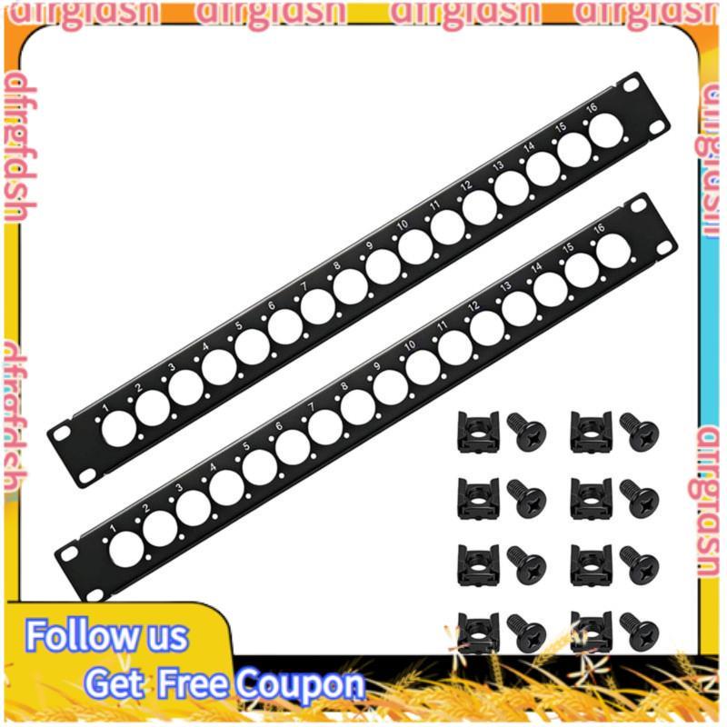 D&F1U Rack Mount Panel Punched Audio Rack Mount Panel Mount Panel Spacers 1U16