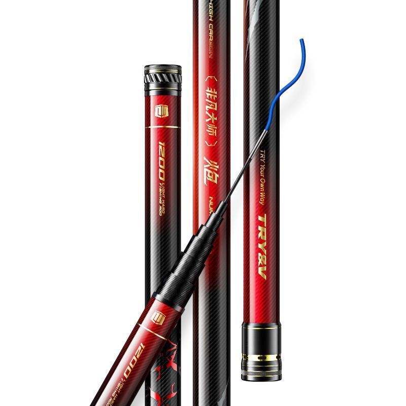 Extraordinary Master Cannon Rod Long Rod Ultra Light Super Hard คันเบ็ดแบบดั้งเดิม 10/13M เบ็ดตกปลา 
