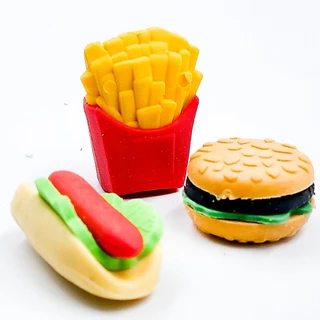 🍋🍓สุ่มคละลาย ยางลบจิ๋ว🍍🍆ยางลบรูปทรง🥬ผัก🍎ผลไม้🍔อาหารFast foodg✅พร้อมส่งในไทย ยางลบ เครื่องเขียน