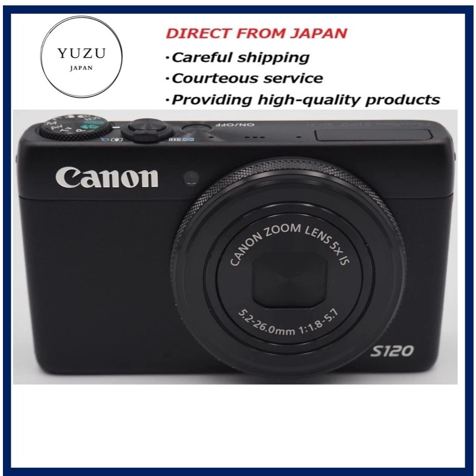 Pre-Owned Product Canon PowerShot S120 Digital Camera Black Vintage Y2K Premium Compact CCD Style 12