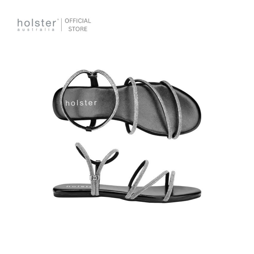 Holster รองเท้าแตะรัดส้นผู้หญิง Viva สี black