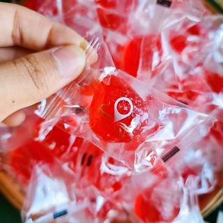 กินเพลิน✨150 กรัม เยลลี่สตอเบอรี่ รูปลูกสตรอว์เบอร์รี่ เยลลี่ผลไม้
