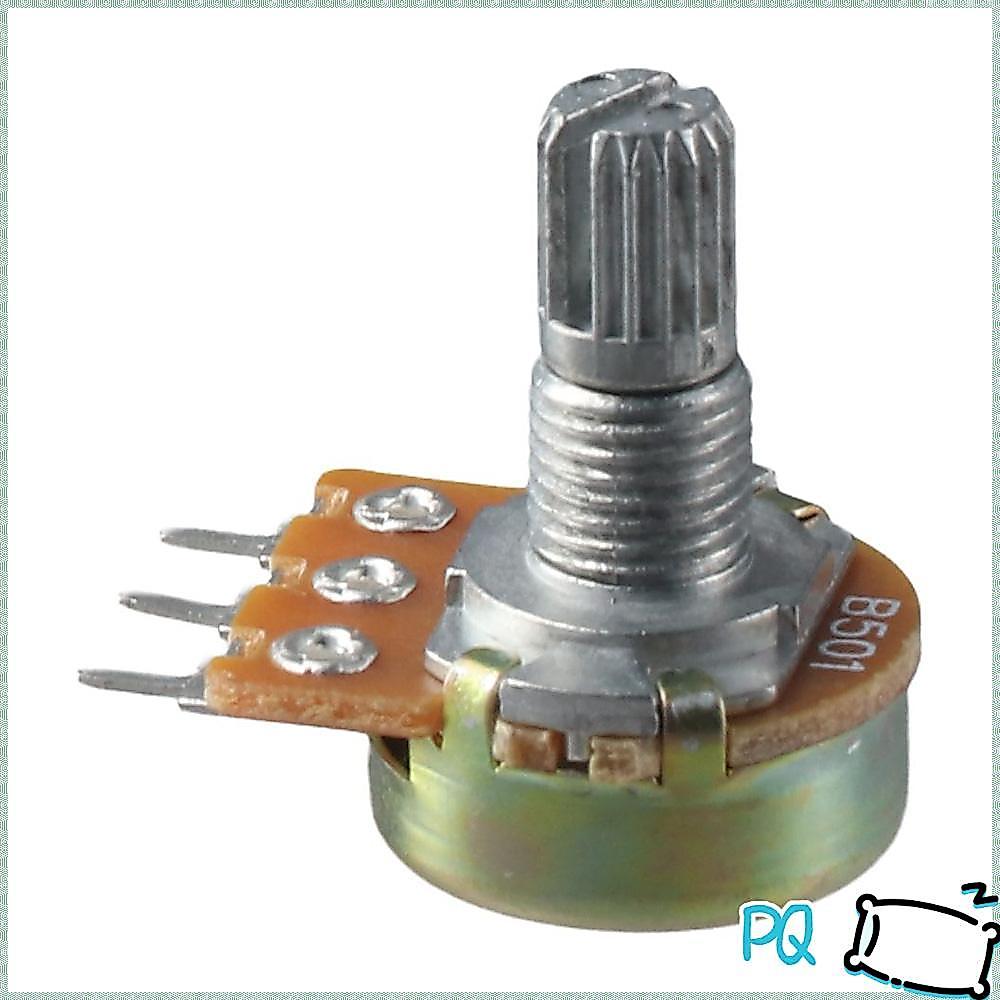 PQ Potentiometer, B500 500 Ohm 3 Terminals, Easy to us WH148 Linear Single