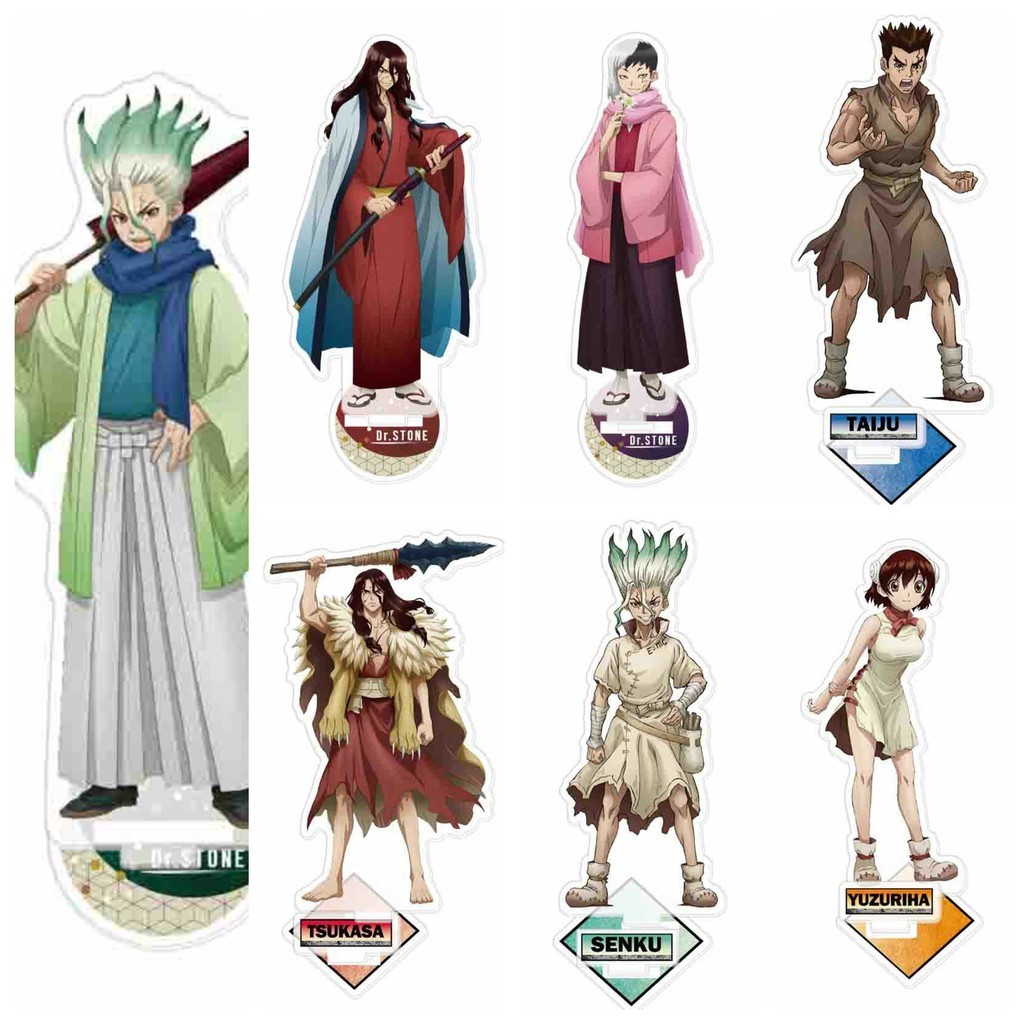 โมเดลสแตนดี้ Dr.Stone Doctor รูปปั้นหินอะคริลิค สแตนดี้อะนิเมะไมกาจิบิโมเดลแสดงการตกแต่ง