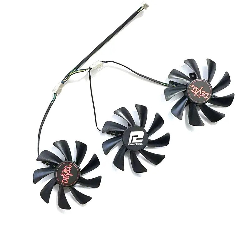 ใหม่ 85 มม.4PIN CF9015H12S RX5700 5700XT GPU พัดลมสําหรับ Powercolor Radeon Rx5700 5700xt สีแดง Magi