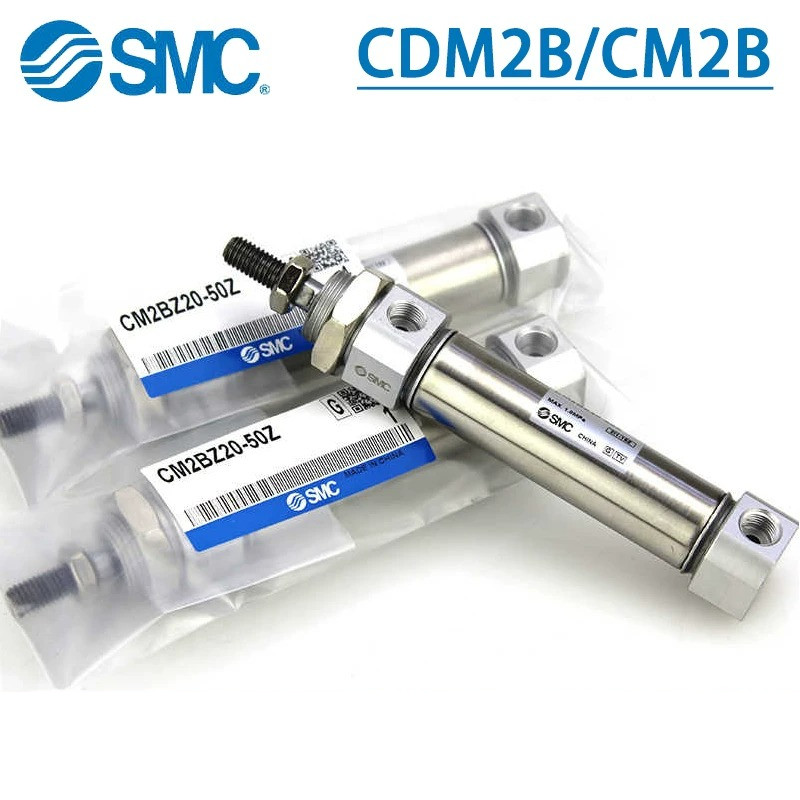 SMC สแตนเลสสตีลมินิกระบอก CDM2B20/CDM2B25/CDM2B32/CDM2B40-10-20-30-40-50-60-125-200Z