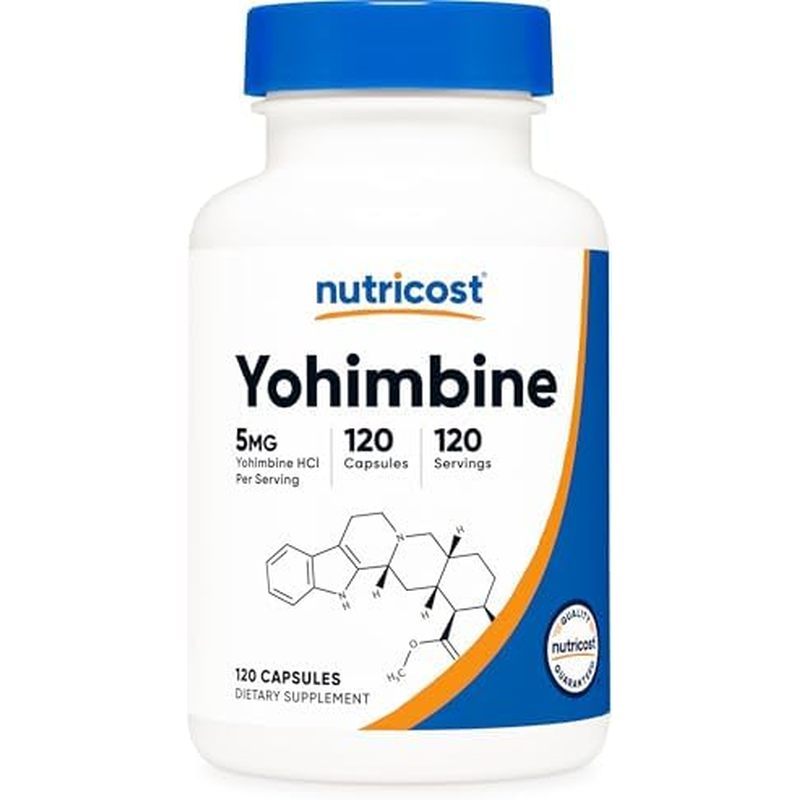Nutricost Yohimbine HCl 5mg, 120 แคปซูล - ปราศจากกลูเตนและไม่ใช่จีเอ็มโอ